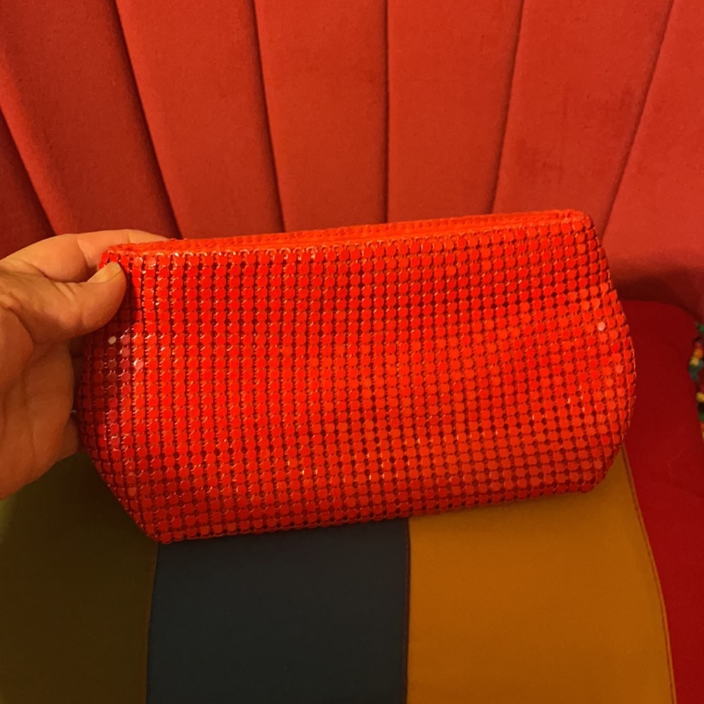 CHRISTINA  AGUILERA MESH RED COSMETICS BAG